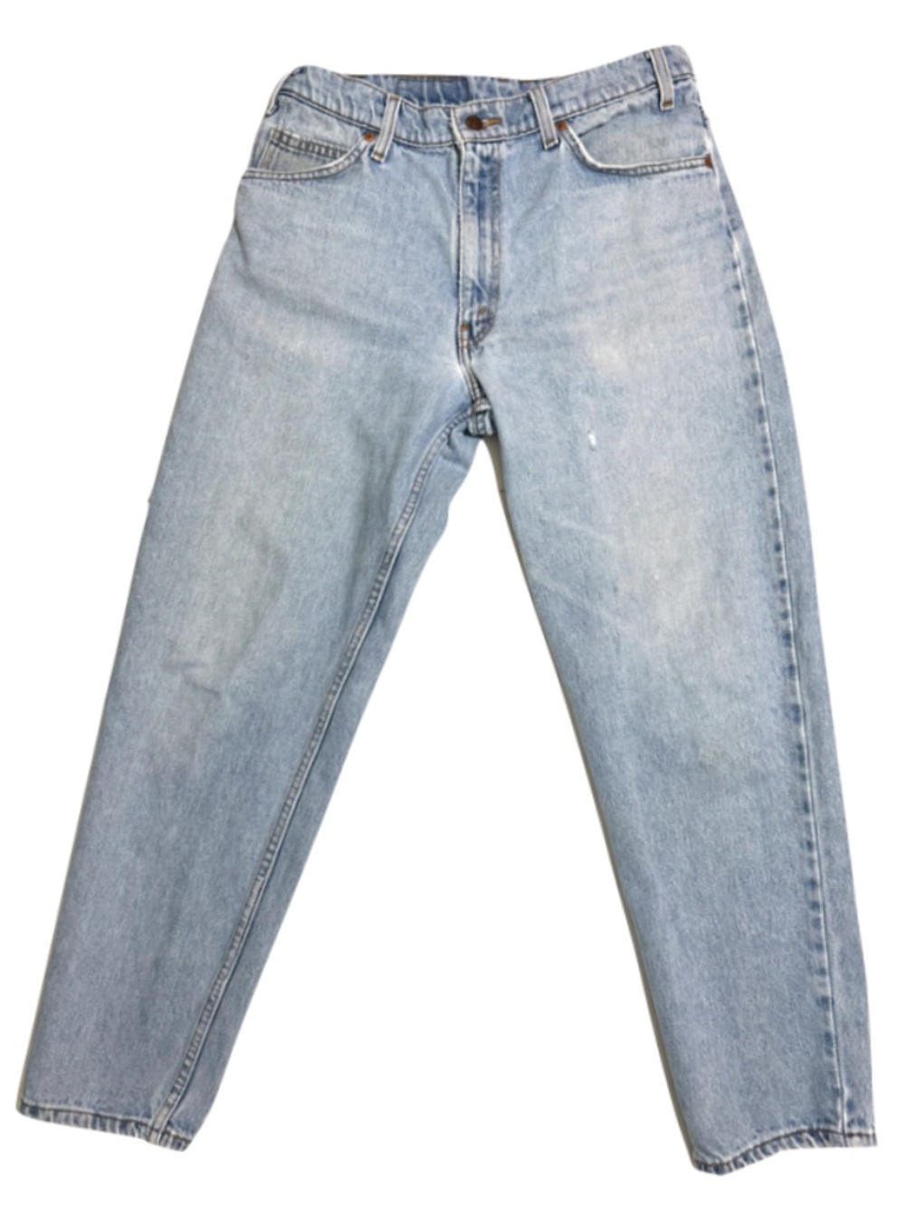 Vintage Levi's 550 Orange Tab Relaxed Fit Light Wash Denim Jeans Size 33x30